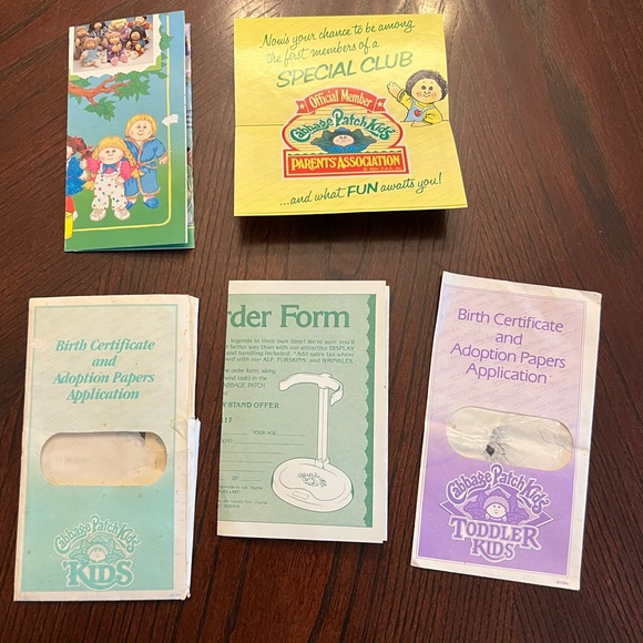❤️3/$25 Vintage 1988 Cabbage Patch Kids Brochure Bundle Family Tree - Picture 9 of 12